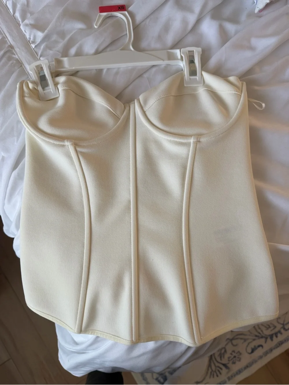 Zara Cream Bustier Corset Top - Picture 3 of 4